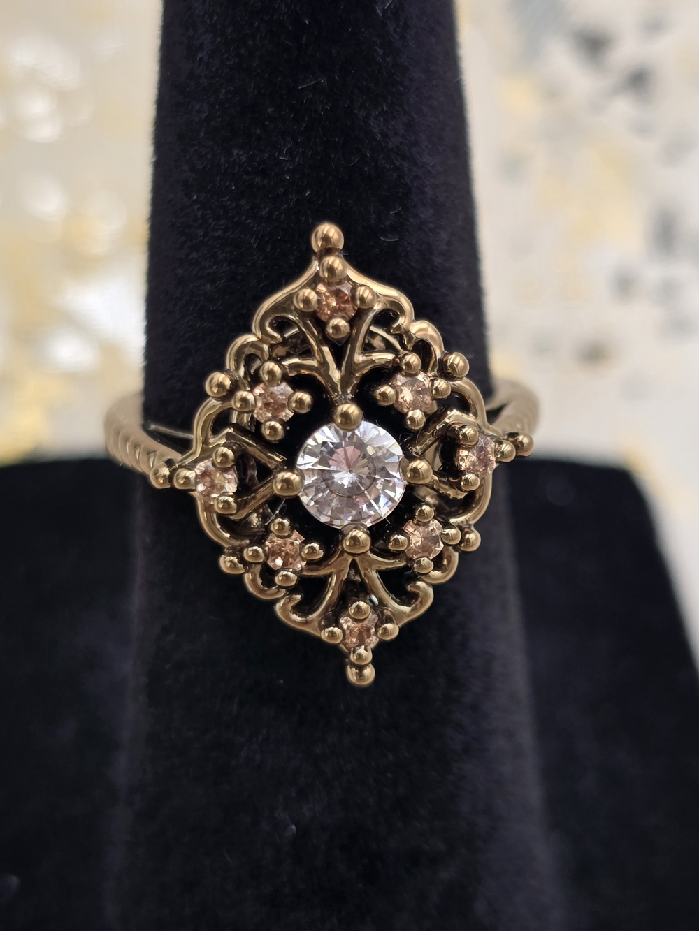 Size 4¼ Marked 925 Rosalie Antique Style Ring
